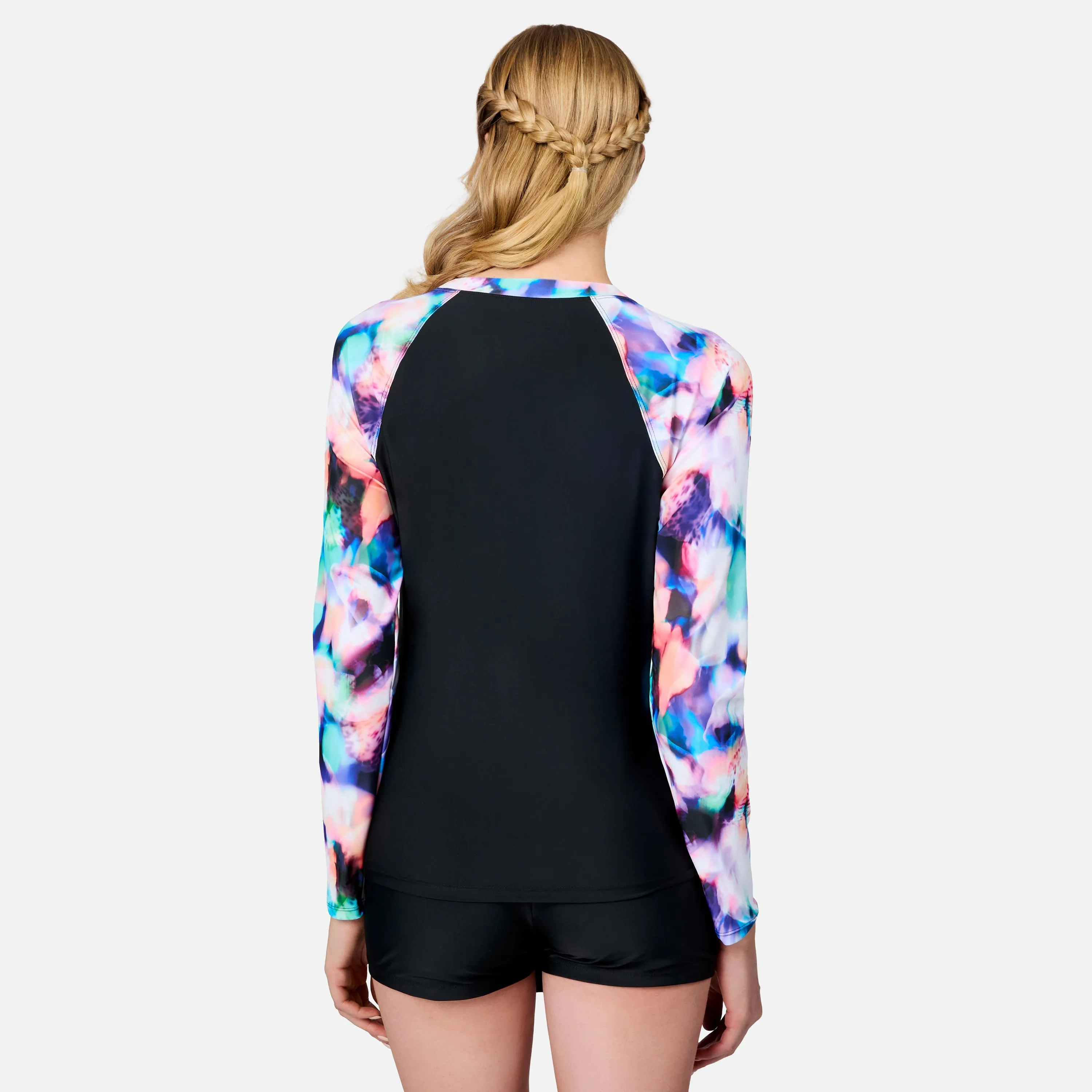 Women's Long Sleeve Swim Shirt with Built-in Bra sold by Zulily product image thumbnail 5