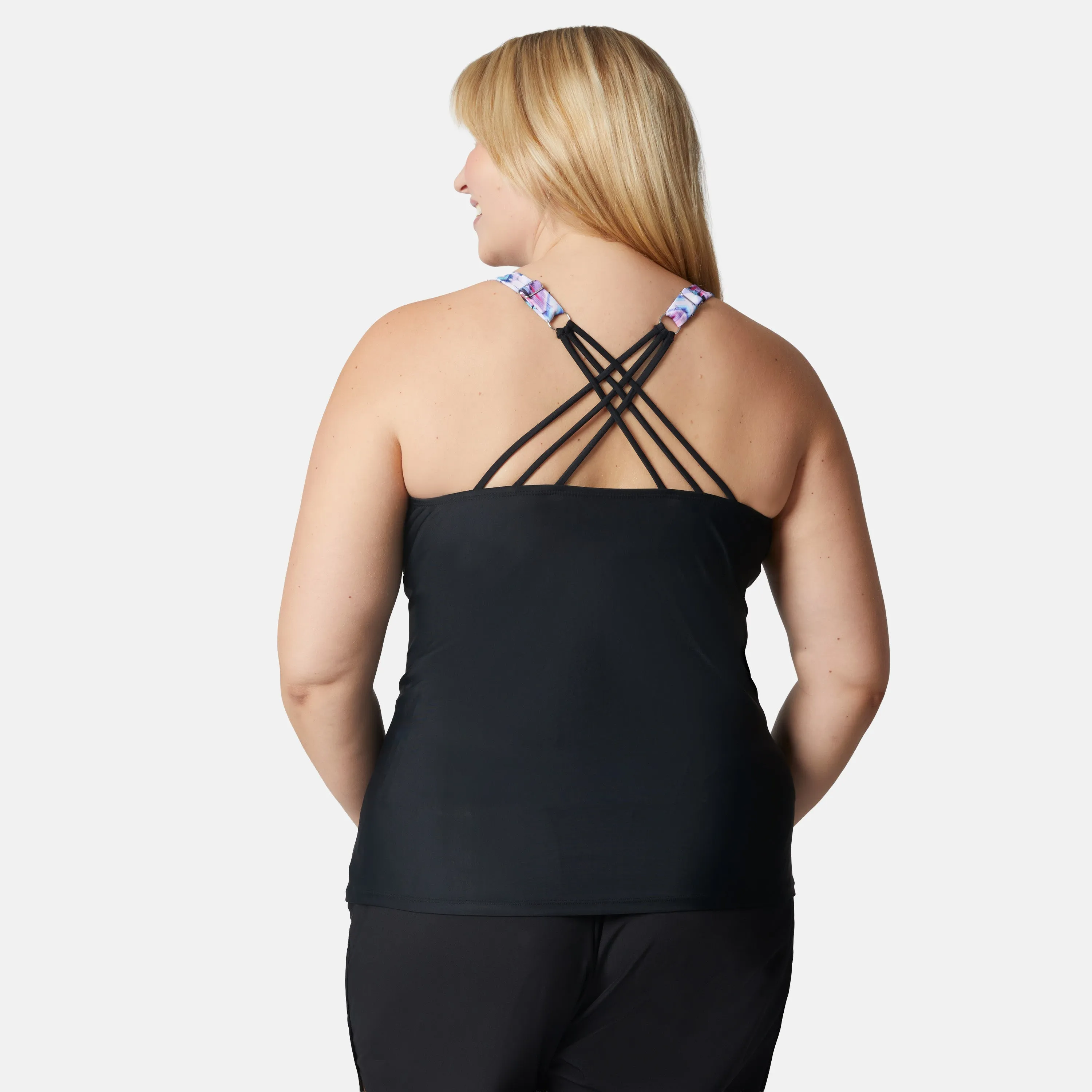 Women's Plus Size Ikat Notch Front Tankini Top sold by Zulily product image thumbnail 4