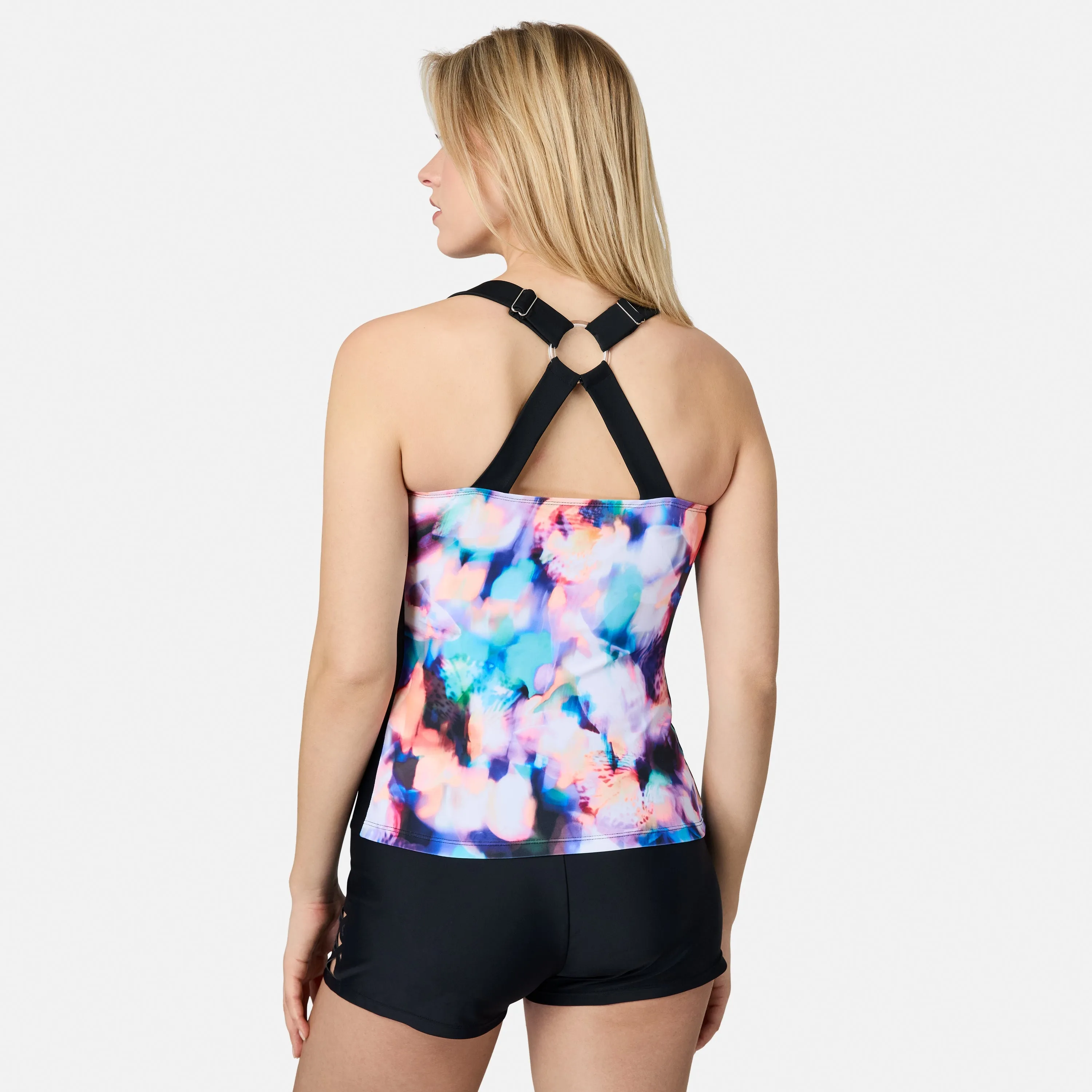Women's Prism Floral Shirred Front Tankini Top sold by Zulily product image thumbnail 5