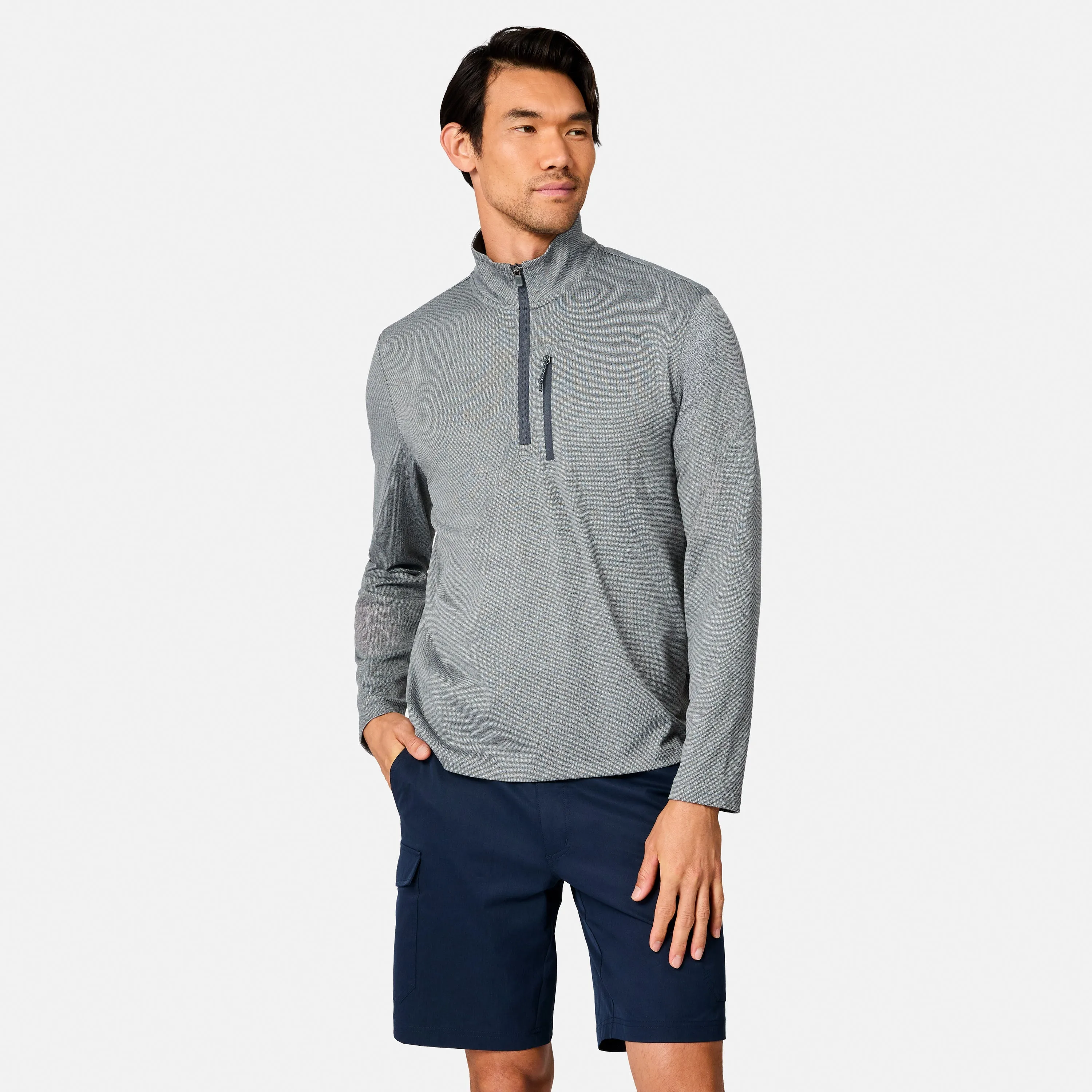 Men's Tech Double Face Quarter Zip Shirt sold by Zulily product image thumbnail 2