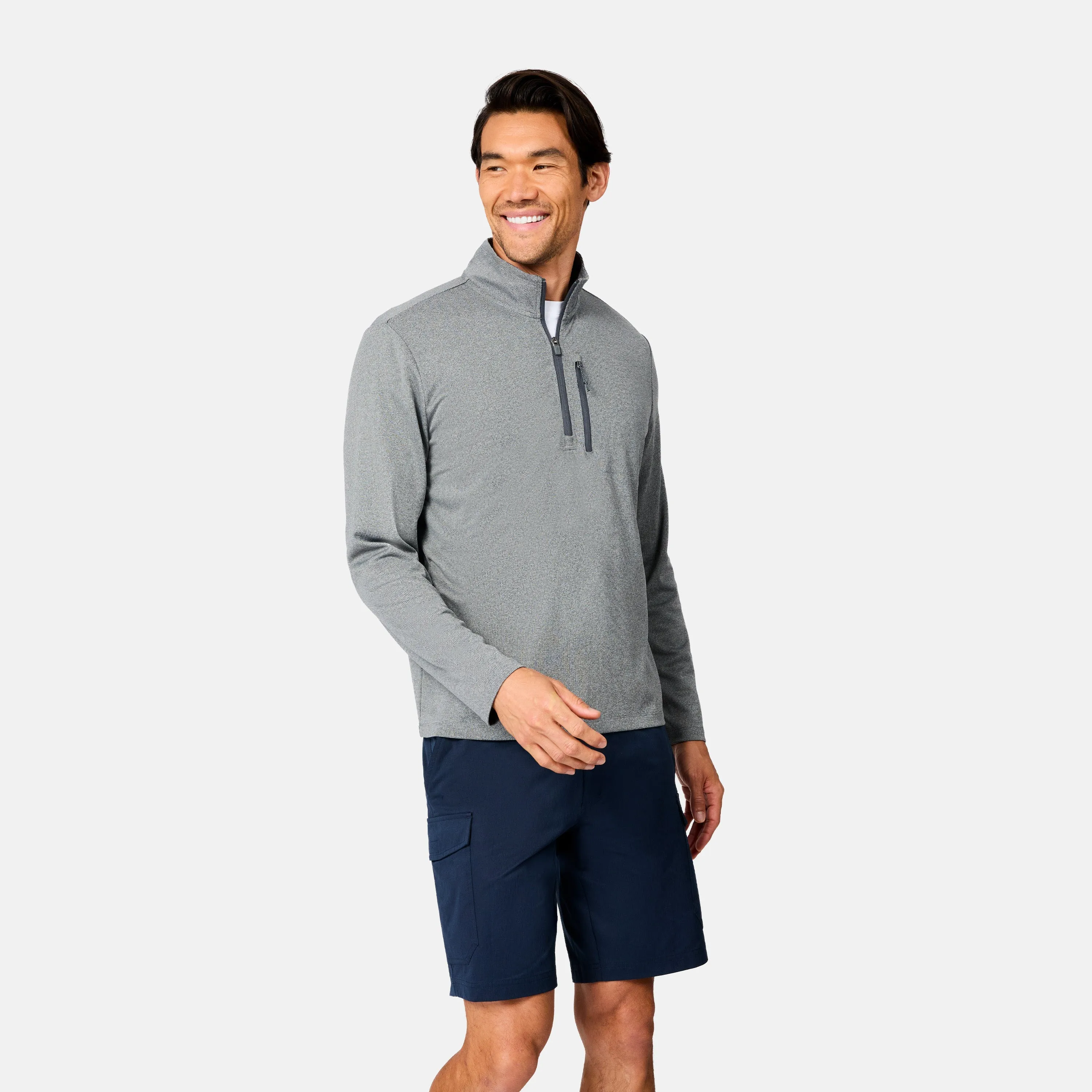 Men's Tech Double Face Quarter Zip Shirt sold by Zulily product image thumbnail 4