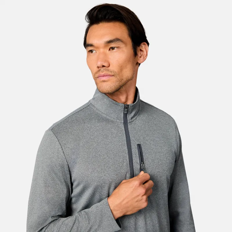 Men's Tech Double Face Quarter Zip Shirt made by Free Country