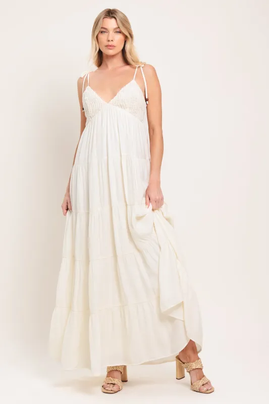 Azure Reverie Woven Maxi Dress made by Flying Tomato