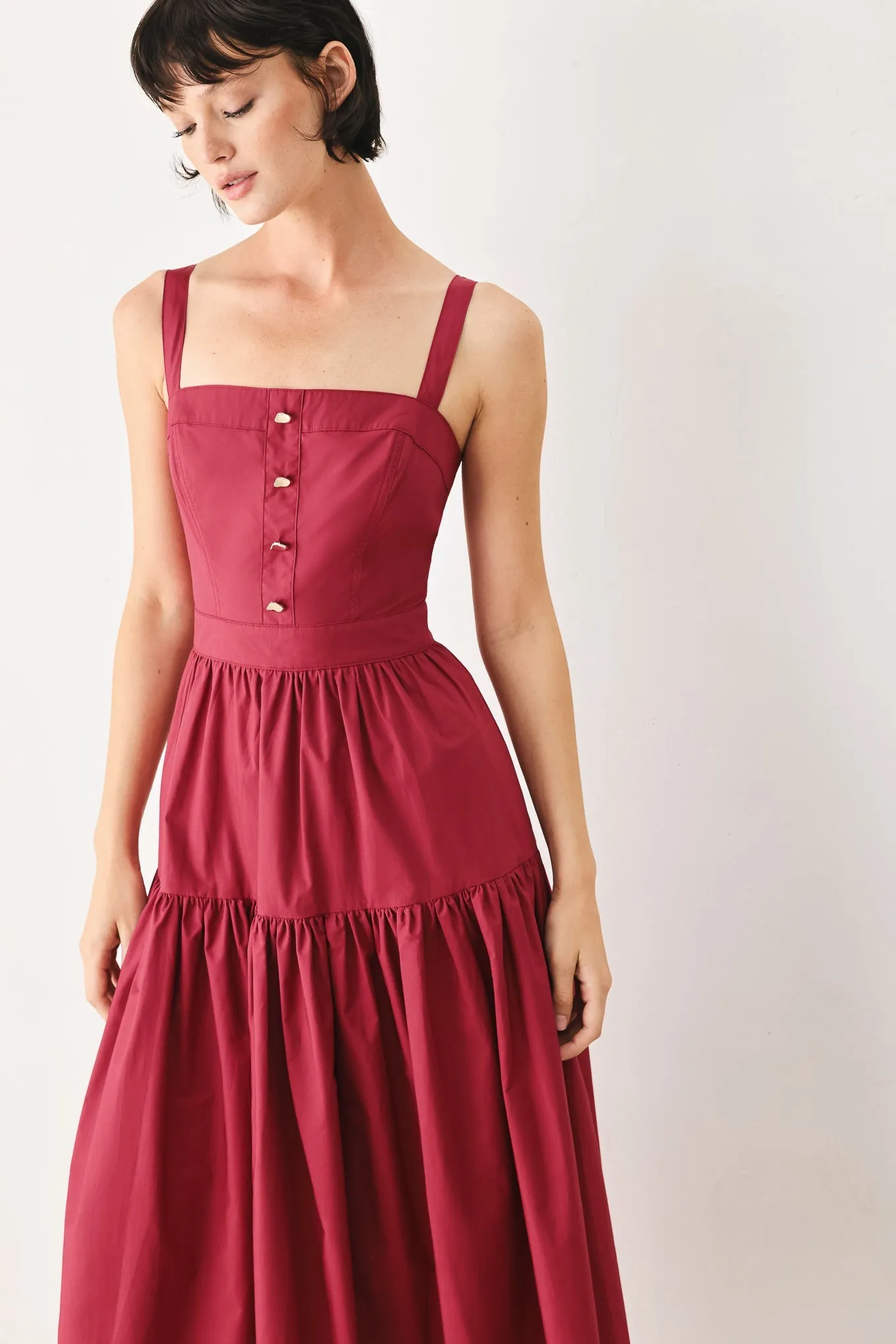 Berry Romance Woven Midi Dress sold by Zulily product image thumbnail 4
