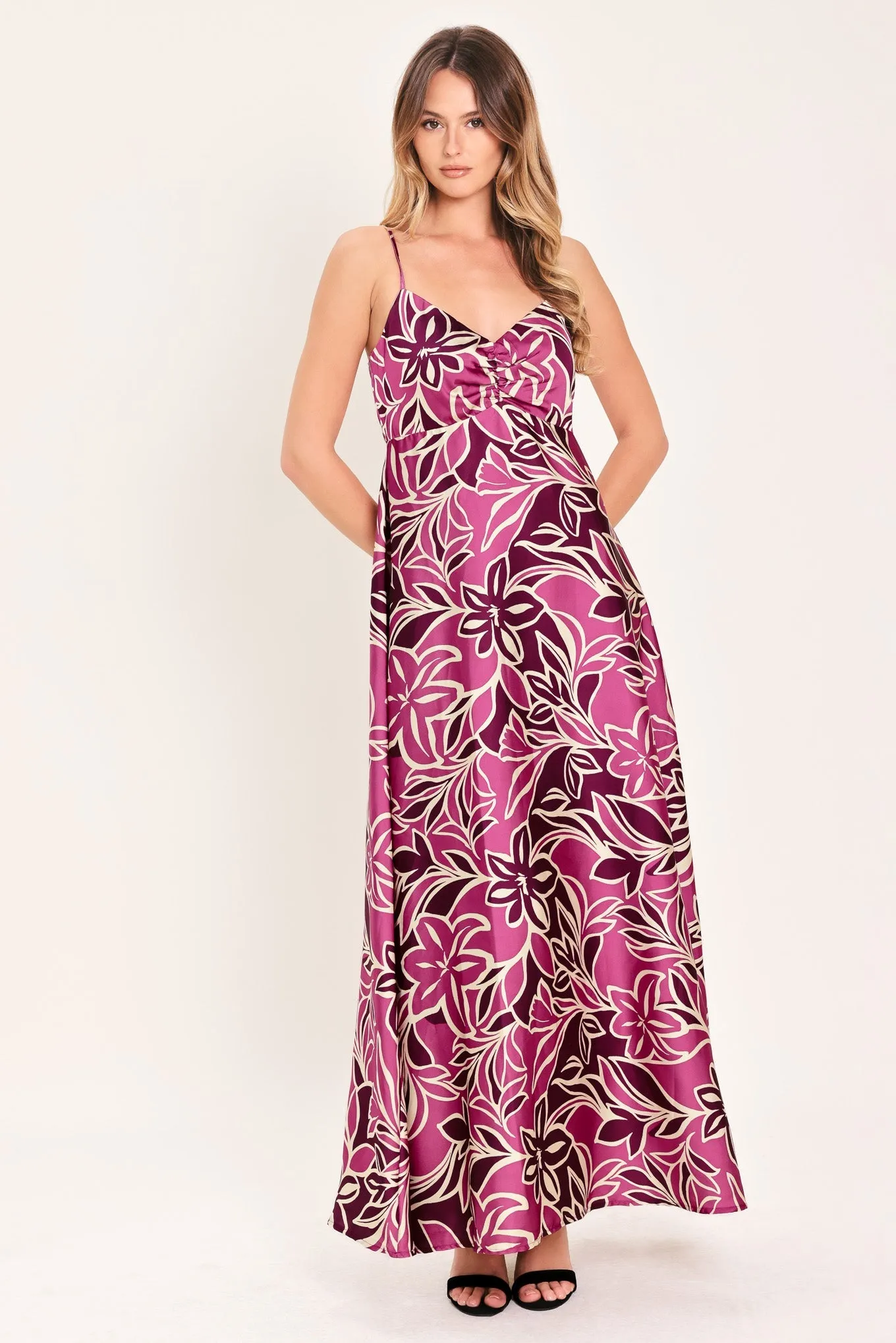 Island Orchid Woven Maxi Dress sold by Zulily