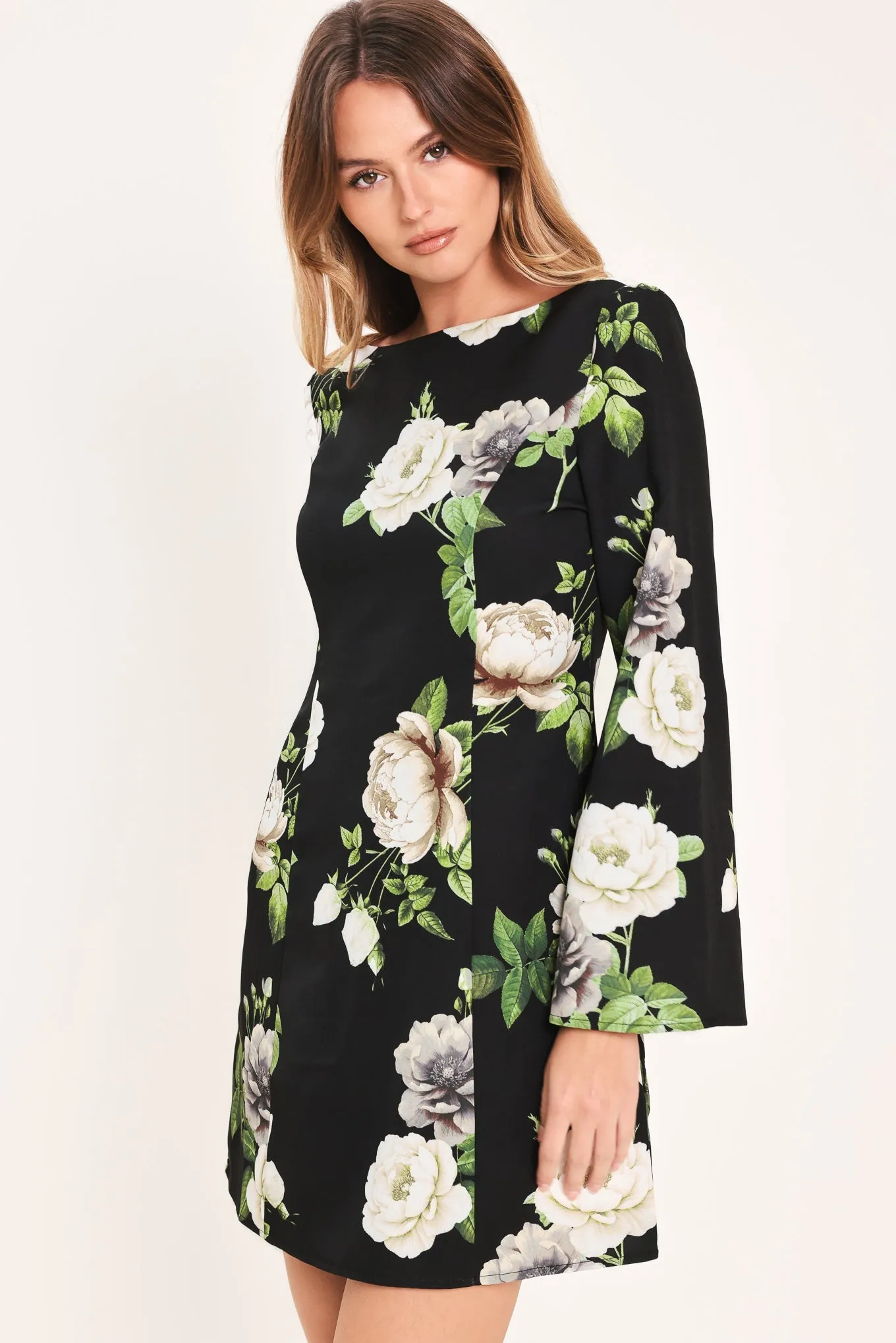 Whispering Roses Woven Mini Dress sold by Zulily product image thumbnail 4