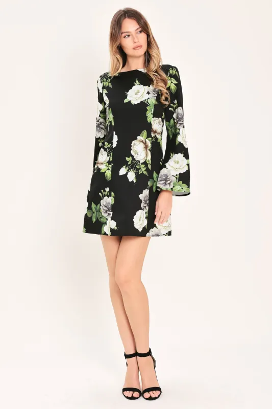 Whispering Roses Woven Mini Dress made by Flying Tomato