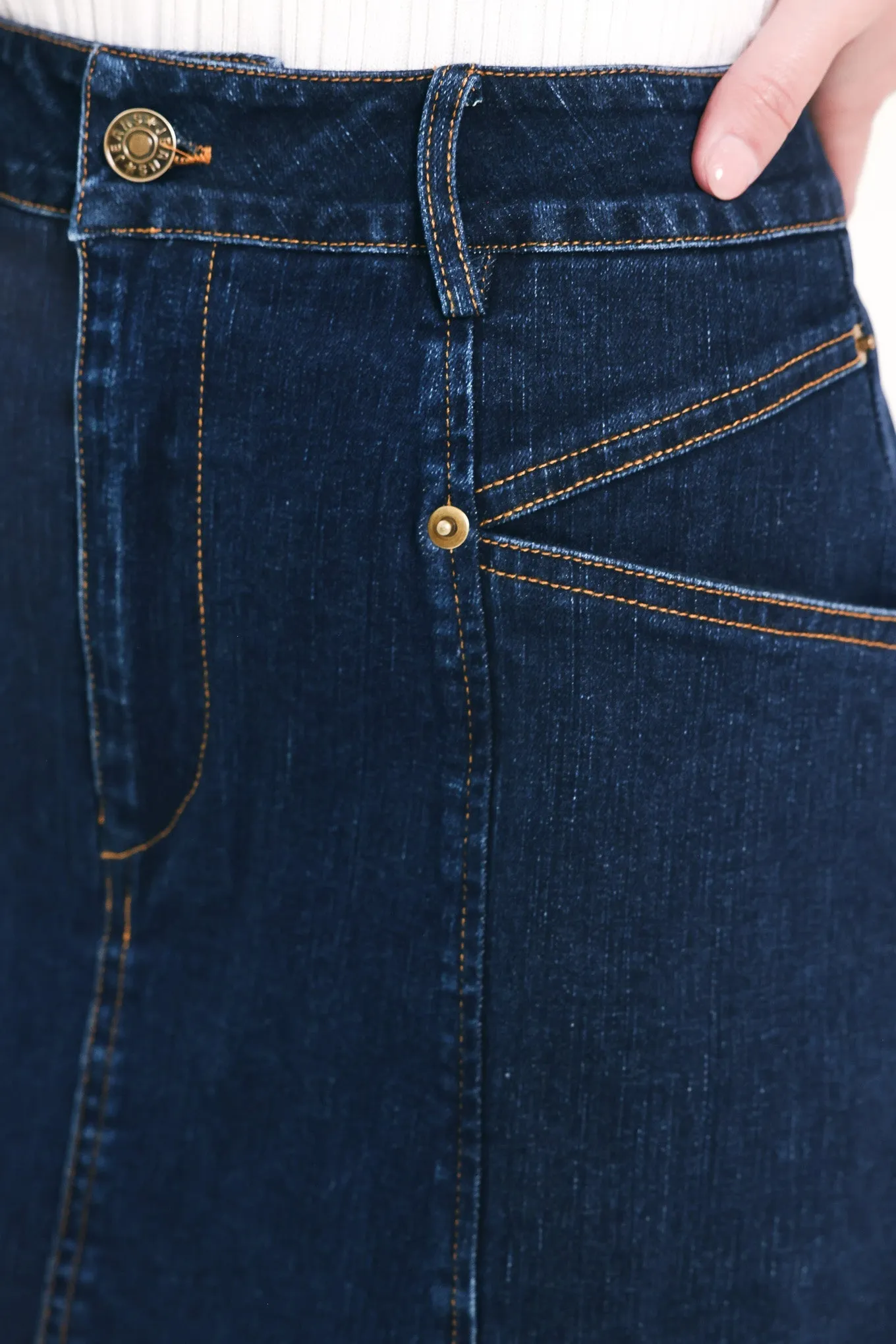 Everyday Indigo Denim Skort sold by Zulily product image thumbnail 5