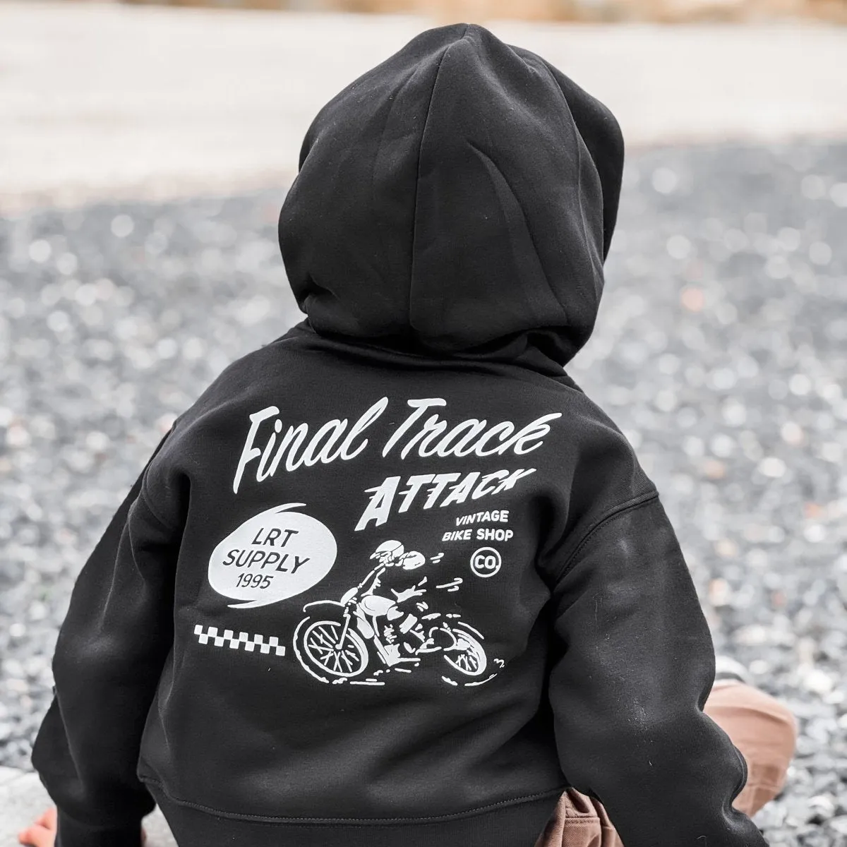 The Final Track Attack Hoodie - Recycled Black sold by Zulily product image thumbnail 3