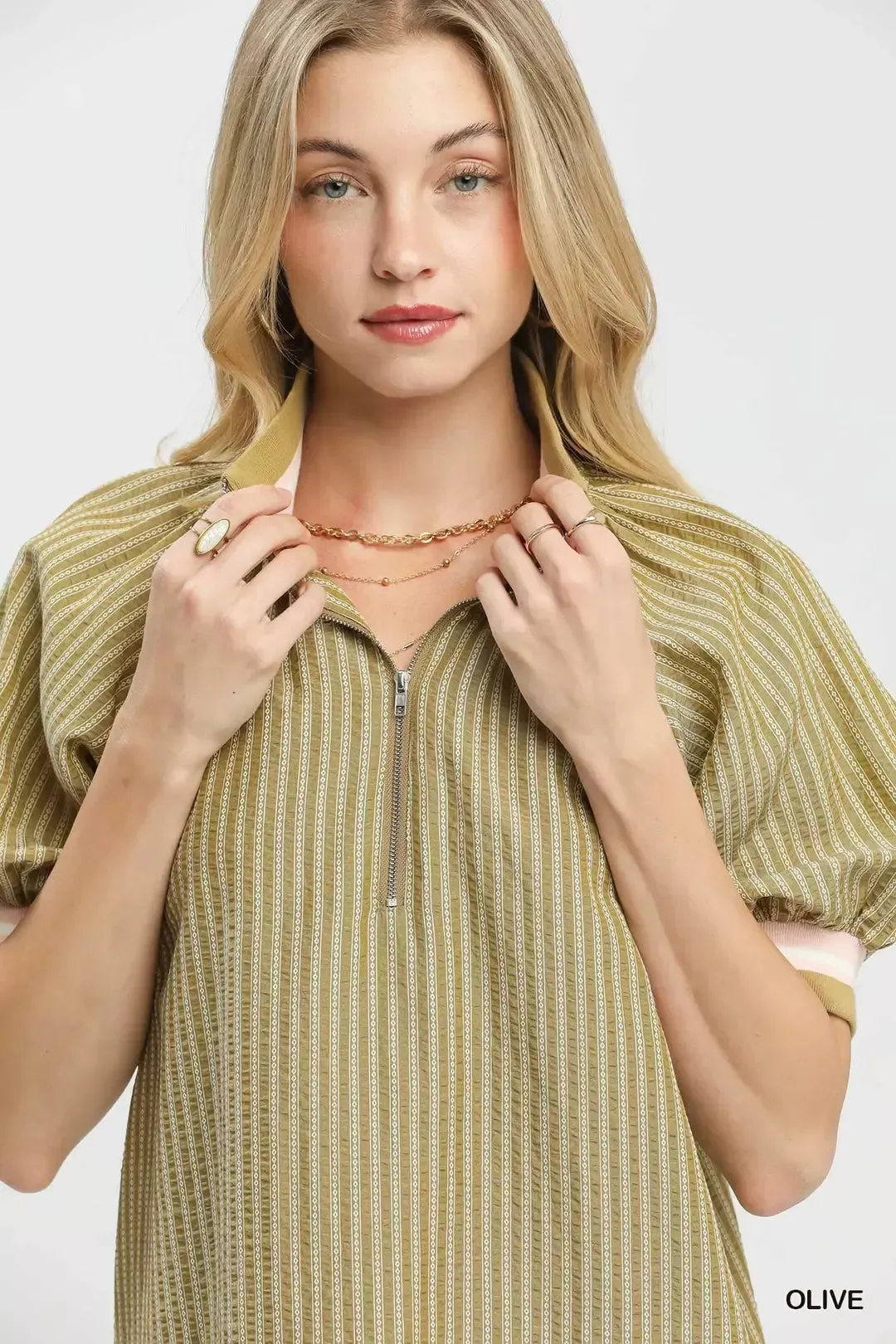 Umgee Botanical Print Blouse sold by Zulily product image thumbnail 5
