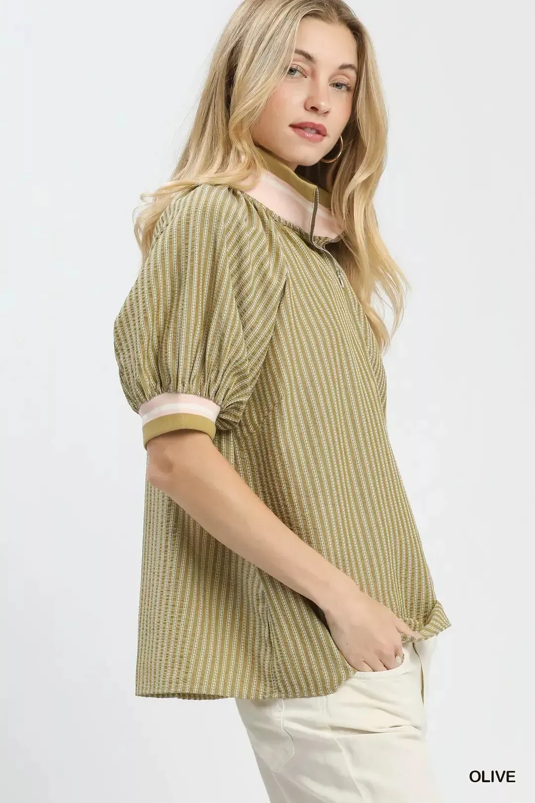 Umgee Botanical Print Blouse sold by Zulily product image thumbnail 2