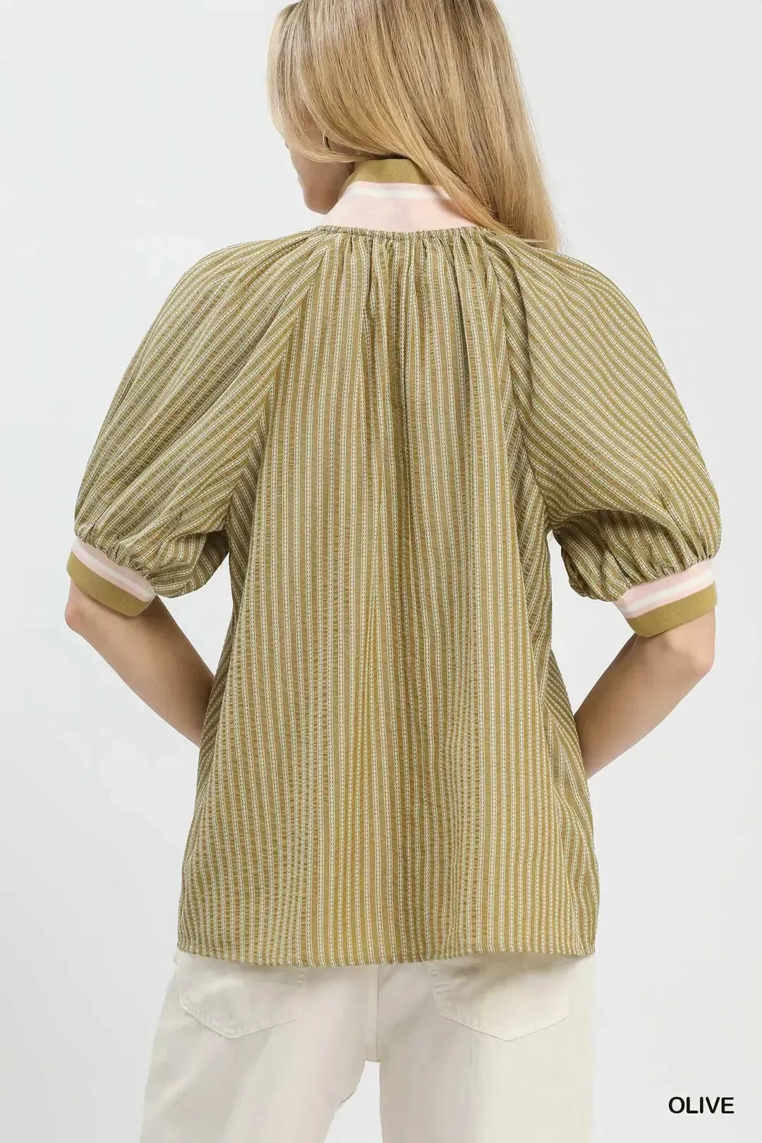 Umgee Botanical Print Blouse sold by Zulily product image thumbnail 3