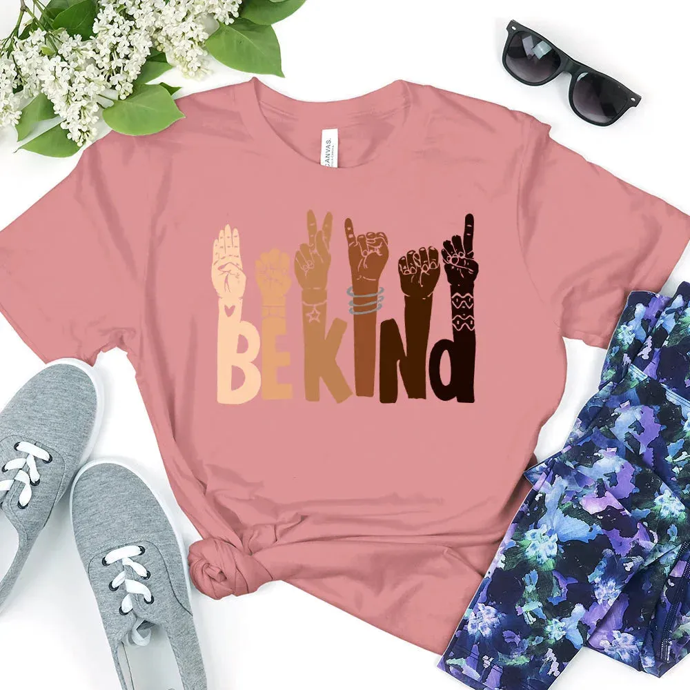 Be Kind T-Shirt – Positive Message Graphic Tee for Everyday Wear sold by Zulily product image thumbnail 2