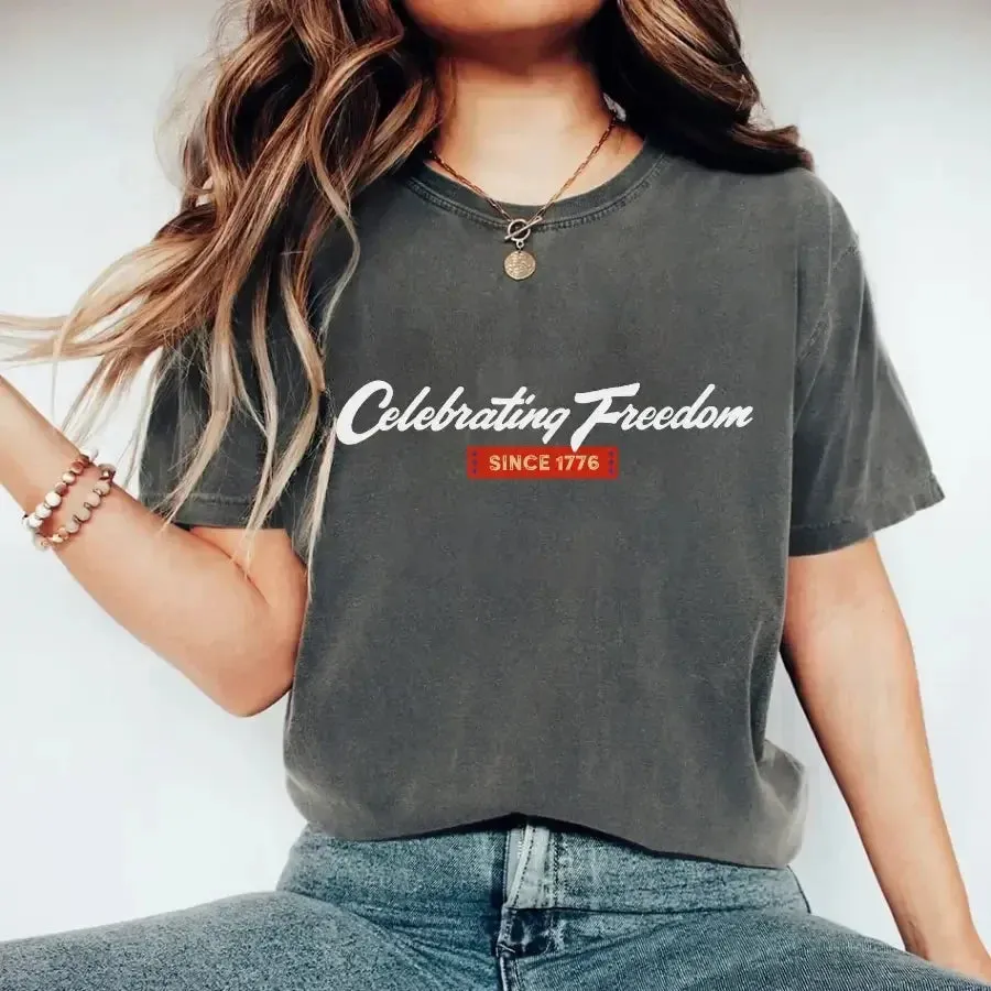 4th of July T-Shirt – Celebrating Freedom Since 1776 Patriotic Tee sold by Zulily product image thumbnail 4