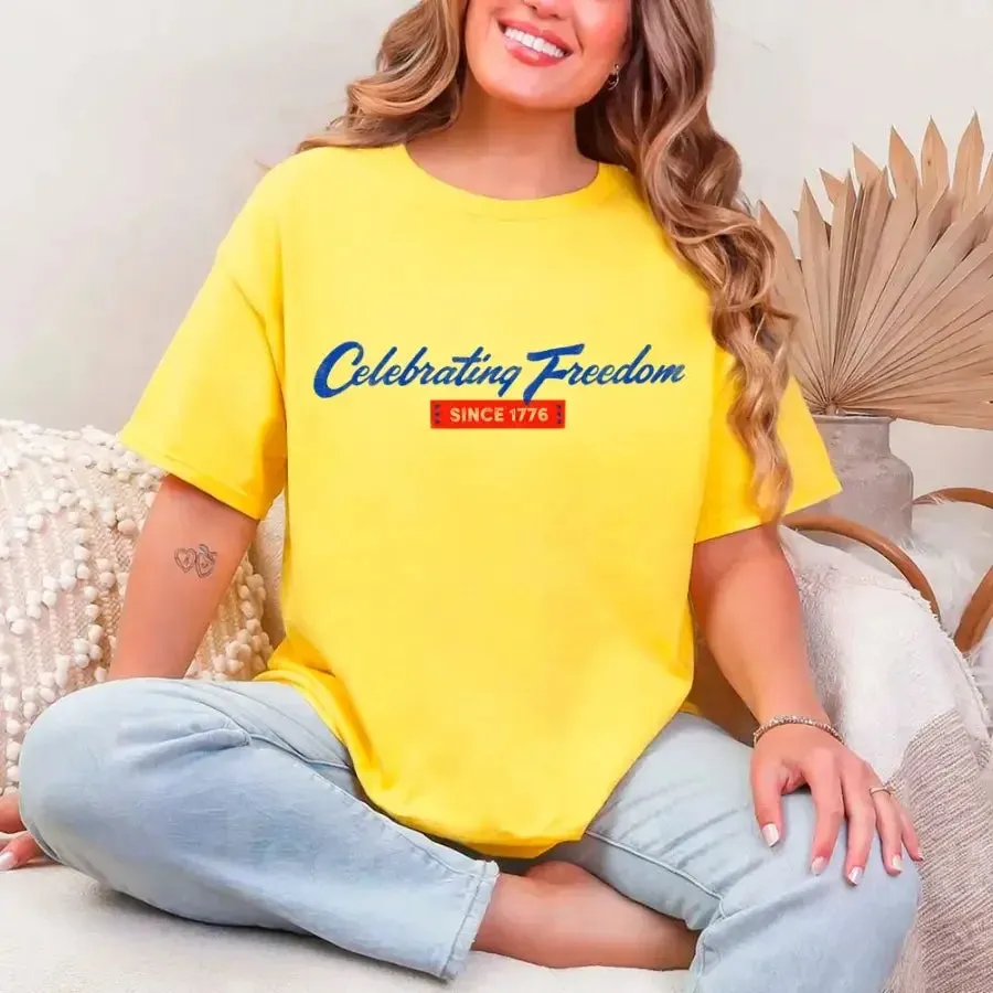 4th of July T-Shirt – Celebrating Freedom Since 1776 Patriotic Tee sold by Zulily product image thumbnail 5