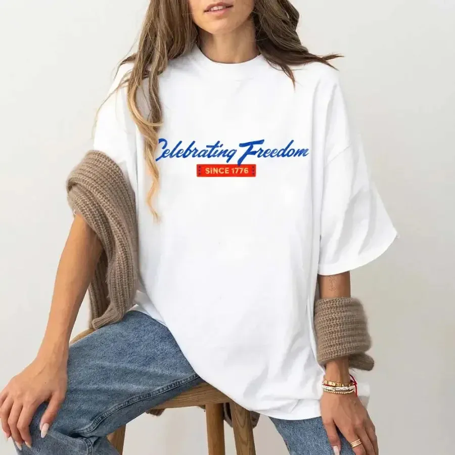 4th of July T-Shirt – Celebrating Freedom Since 1776 Patriotic Tee sold by Zulily product image thumbnail 2