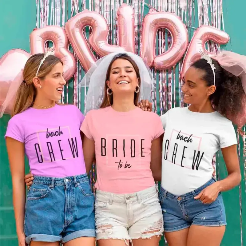Bach Crew Bride To be Party Bachelorette T-shirt made by Zulily