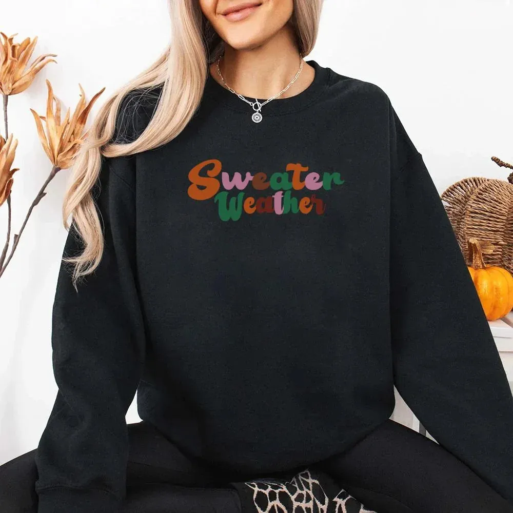 Sweater Weather Fall Vibes Sweatshirt sold by Zulily product image thumbnail 4