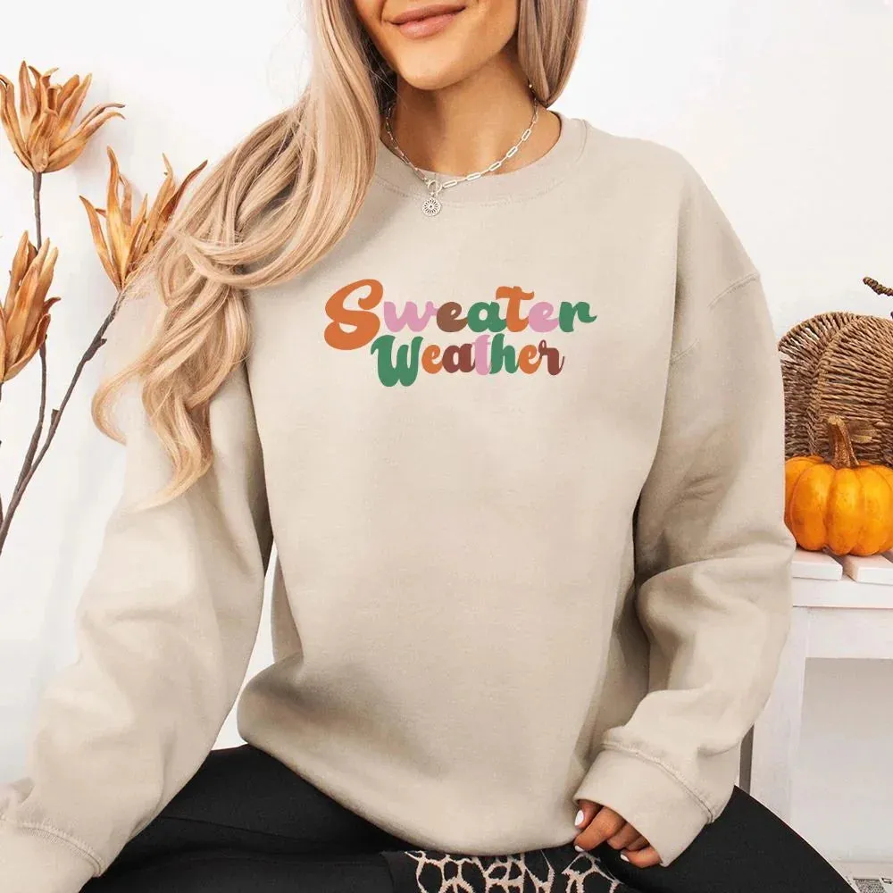 Sweater Weather Fall Vibes Sweatshirt sold by Zulily