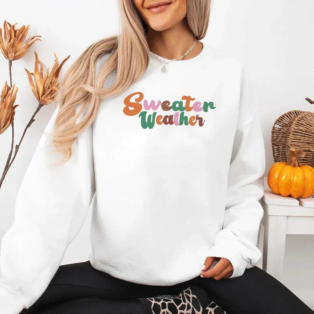 Sweater Weather Fall Vibes Sweatshirt sold by Zulily product image thumbnail 2