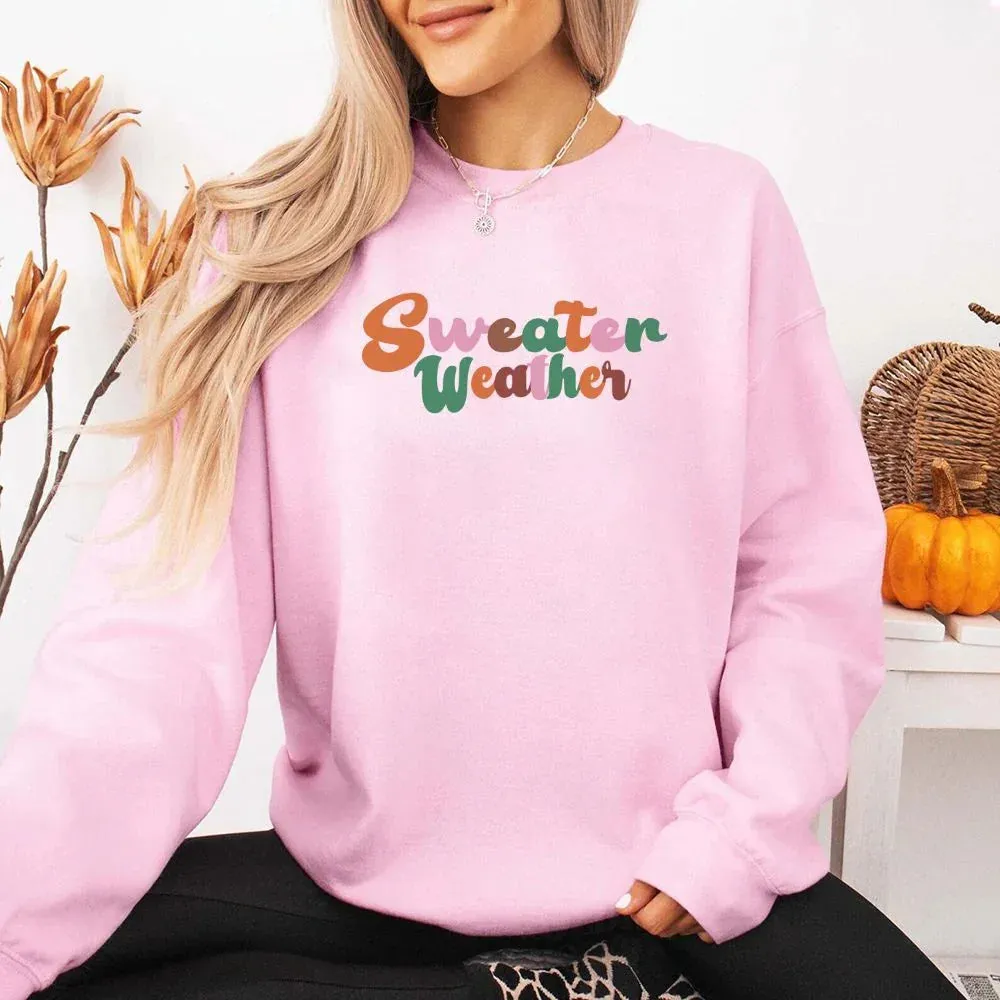 Sweater Weather Fall Vibes Sweatshirt sold by Zulily product image thumbnail 3