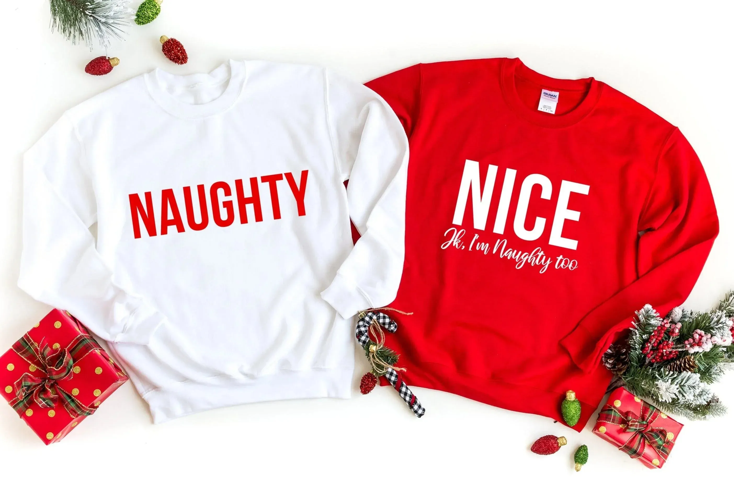 Nice, Jk I'm Naughty Too Sweatshirt sold by Zulily product image thumbnail 3