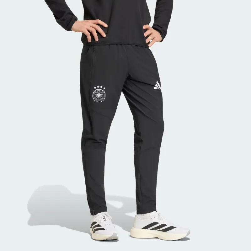 [jz9327] Mens Adidas Dfb Germany Tiro Travel Pants - Black made by Adidas