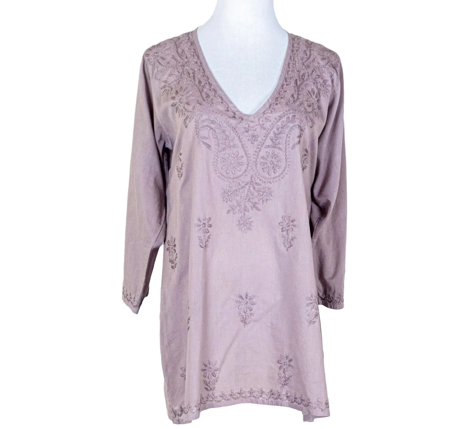 La Chic Women's Embroidered Cotton Kurta Tunic Top sold by Zulily product image thumbnail 2