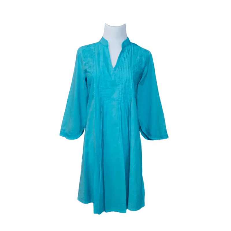 La Chic Women's Embroidered Cotton Bell Sleeves Tunic Top made by Zulily