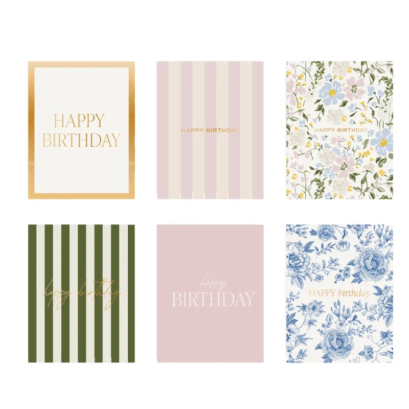 Assorted Happy Birthday Boxed Card Set - Pack of 12 made by Zulily