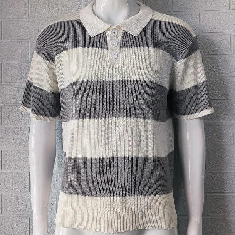 Mens Clothing Summer Fashion Lapel Sweater Short Sleeve Men Clothing Men Wears sold by Zulily product image thumbnail 5