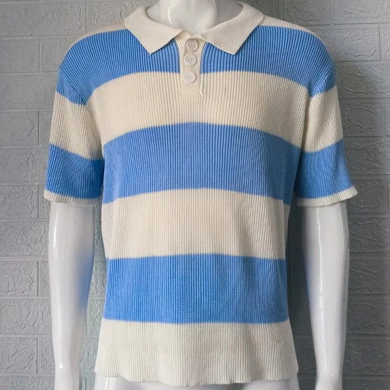 Mens Clothing Summer Fashion Lapel Sweater Short Sleeve Men Clothing Men Wears sold by Zulily product image thumbnail 3