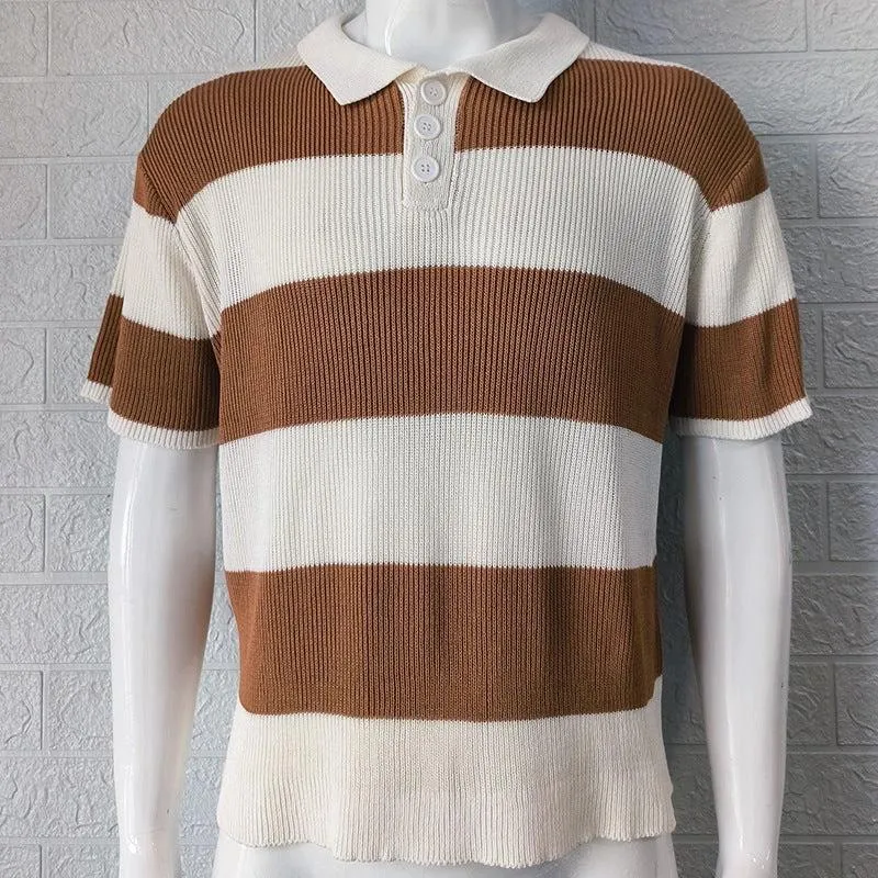 Mens Clothing Summer Fashion Lapel Sweater Short Sleeve Men Clothing Men Wears sold by Zulily product image thumbnail 4