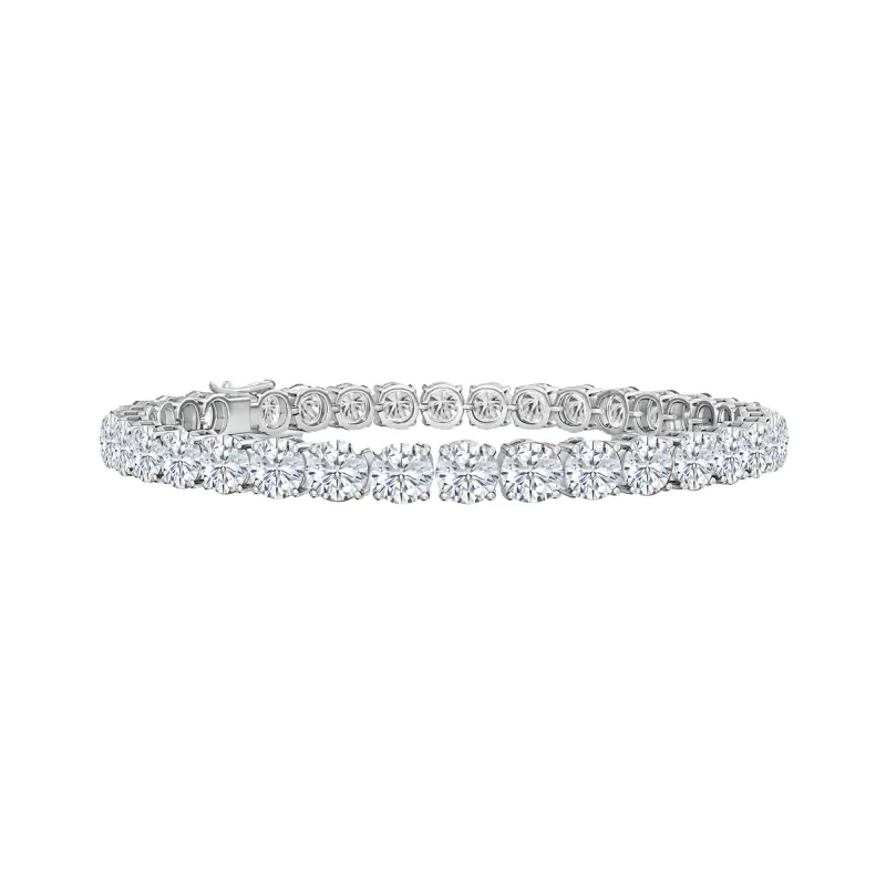 Moissanite Sterling Silver Tennis Bracelet made by Zulily