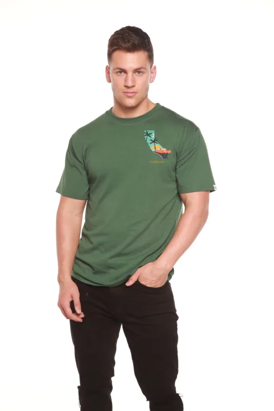 California Men's Bamboo Short Sleeve Graphic T-Shirt made by Zulily