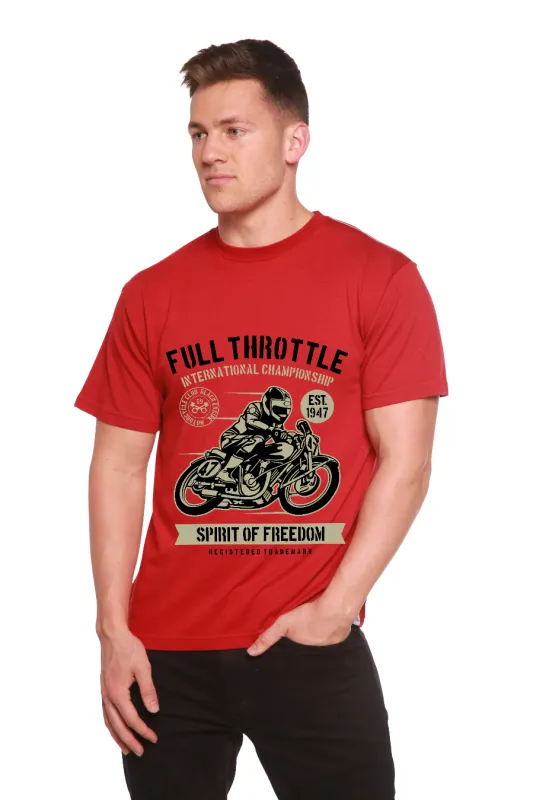 Fuul Throttle Men's Bamboo Viscose/Organic Cotton Short Sleeve Graphic T-Shirt made by Zulily