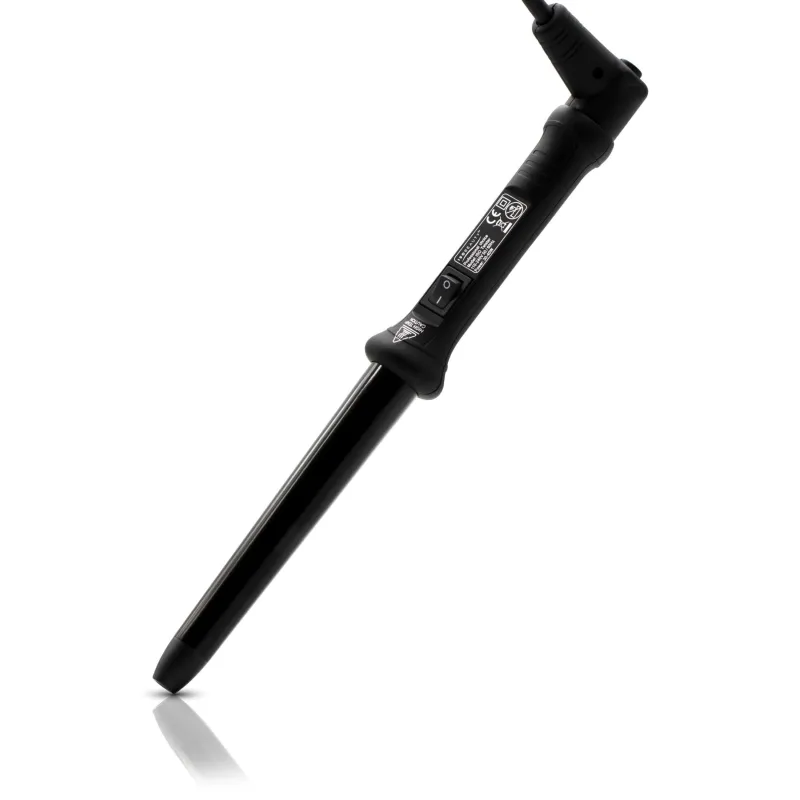 The Twister - 25-18mm Tapered Tourmaline-Infused Ceramic Pro Curling Wand w/ Cool Tip made by Zulily