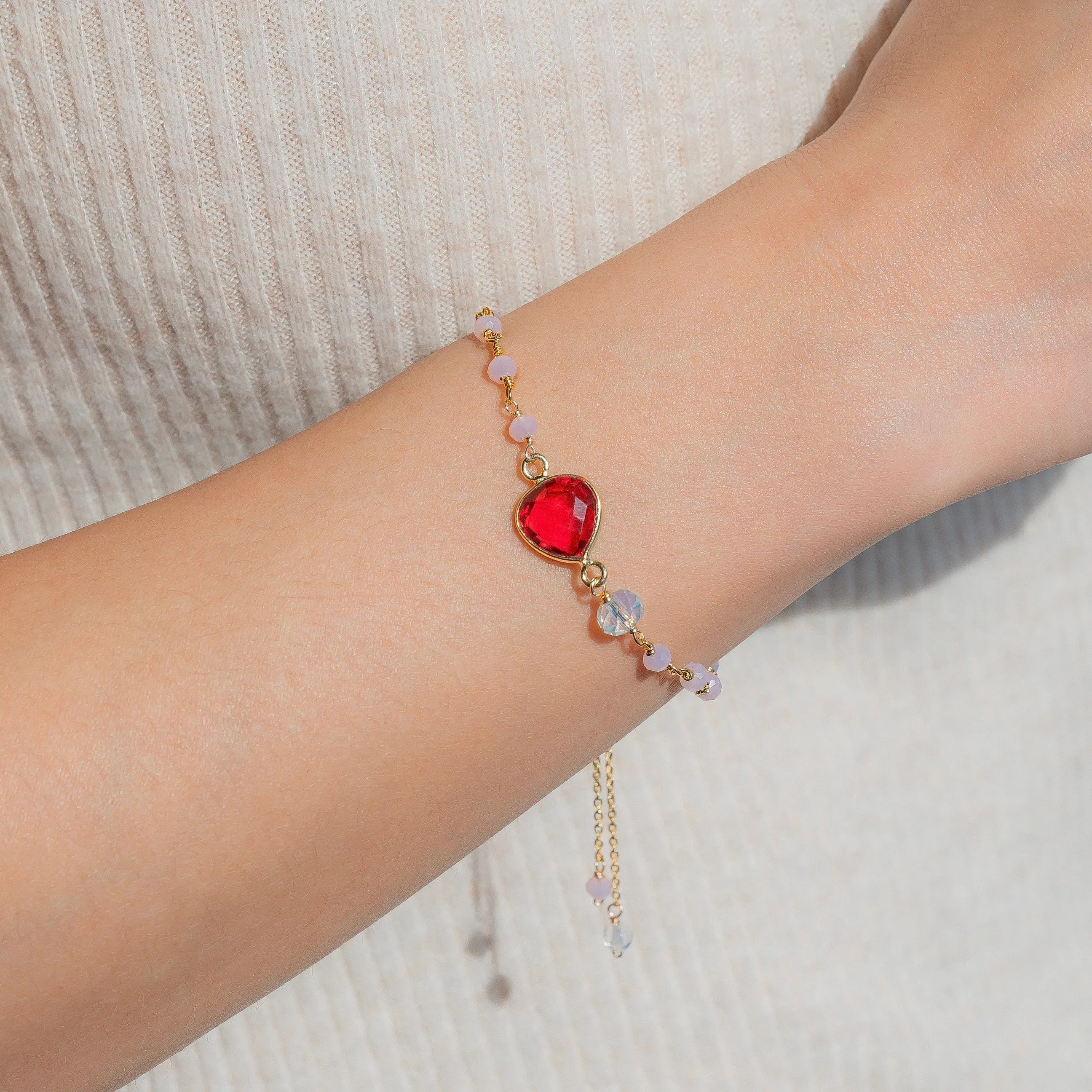 Pink Tourmaline Ballet Bracelet sold by Zulily product image thumbnail 4