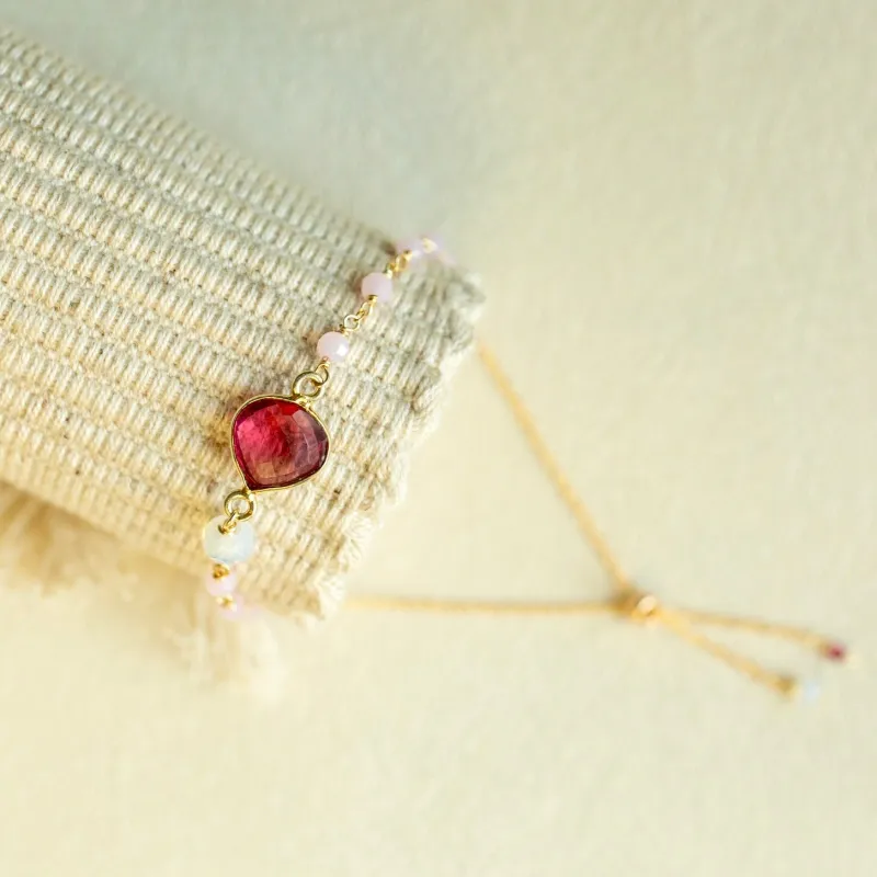 Pink Tourmaline Ballet Bracelet made by Zulily