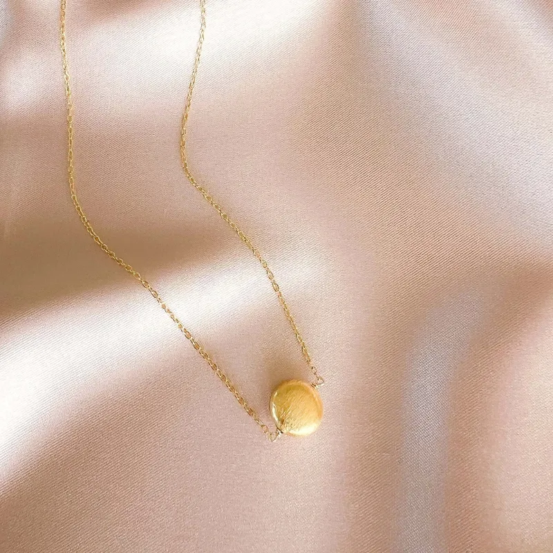 Gold Disc Layering Pendant made by Zulily