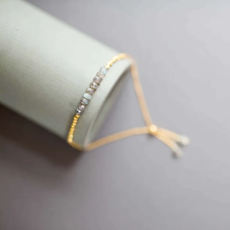Labradorite Adjustable Stacking Bracelet made by Zulily