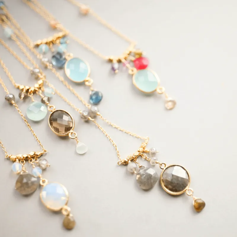 Bezel Necklaces made by Zulily