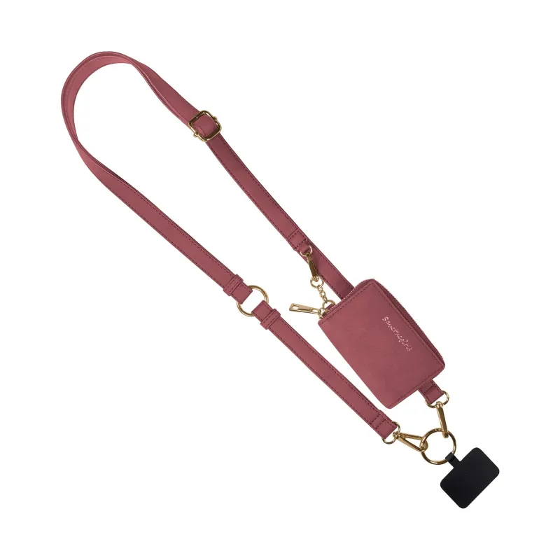 Clip & Go Strap w/Pouch Brushed Vegan Leather made by Save The Girls