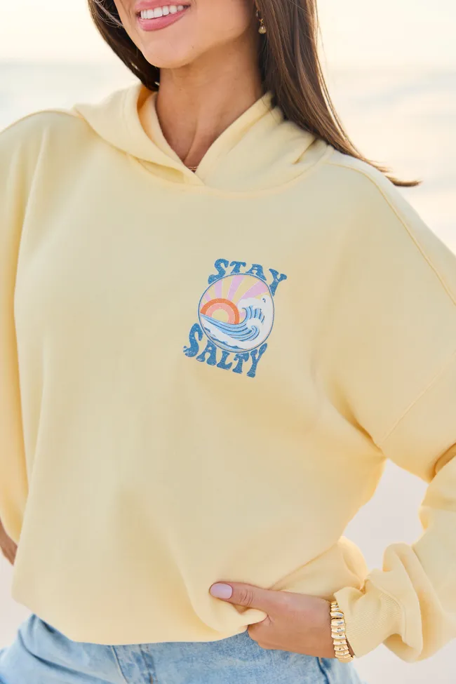 Stay Salty Yellow Graphic Hoodie sold by Zulily product image thumbnail 3