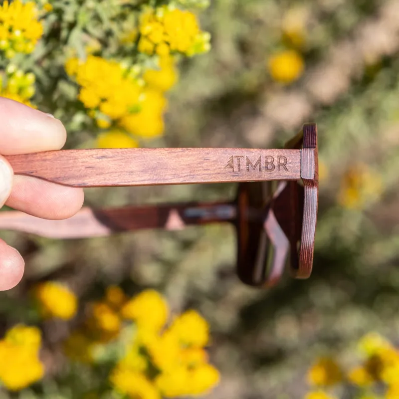 Flyer | Amber | Wooden Sunglasses made by Zulily