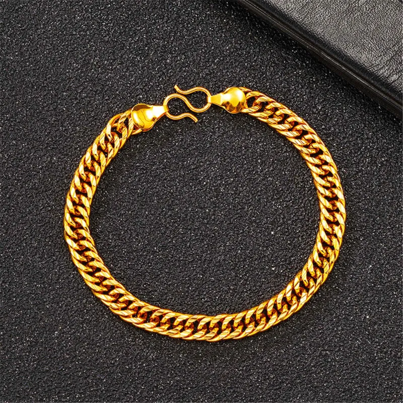 Goldtone Figaro Link Bracelet made by Zulily