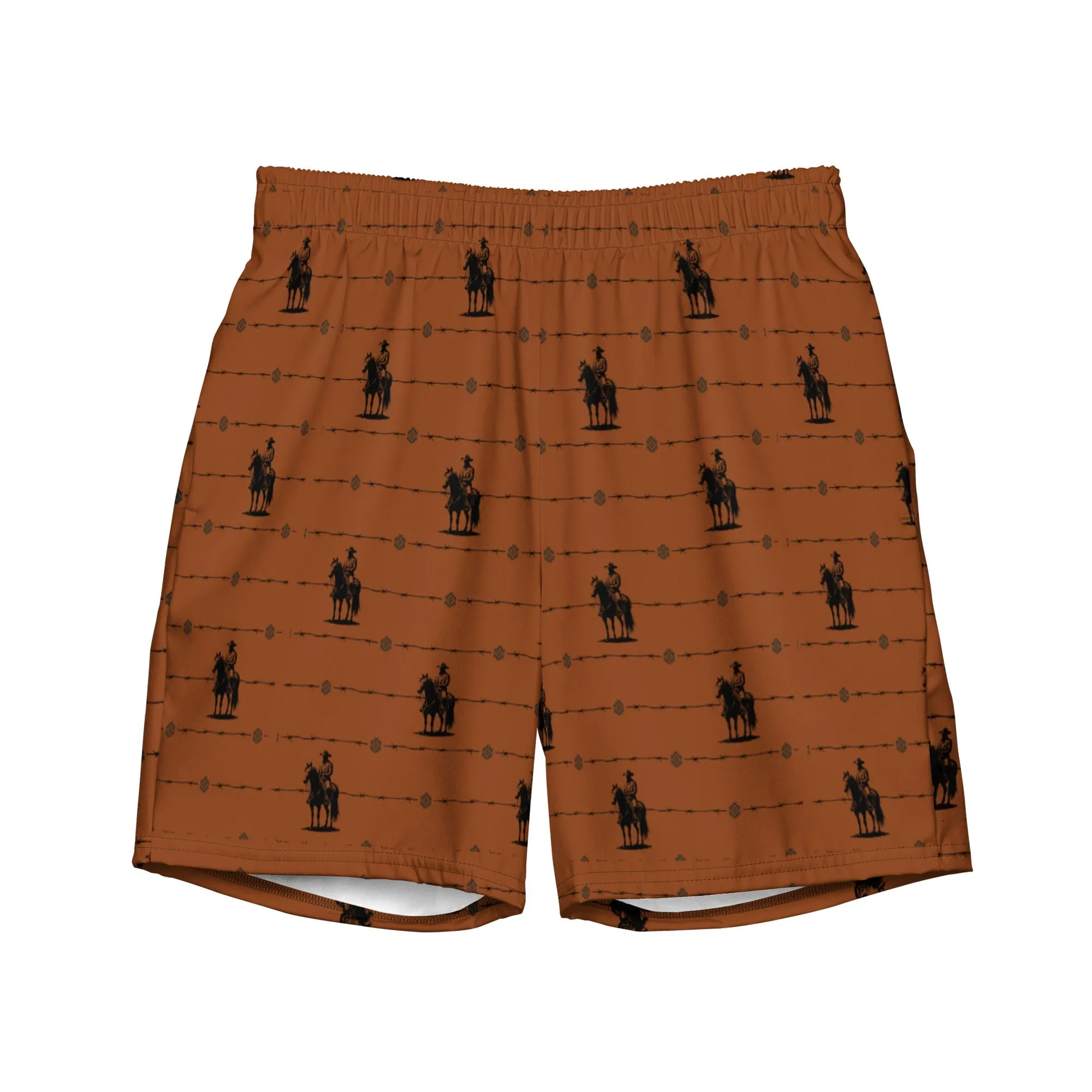 Baha Ranch Yeehaw Saddle Up Swim Trunks sold by Zulily