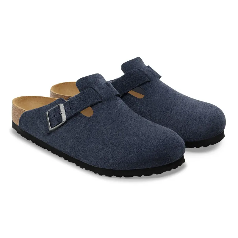[1030816] Unisex Birkenstock Boston Suede Leather (regular Width) made by Birkenstock