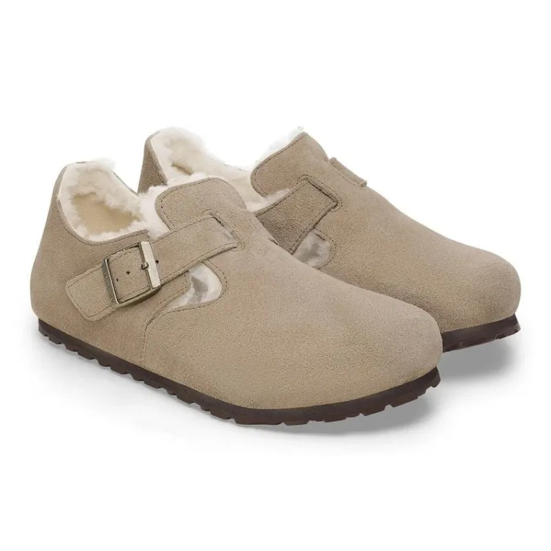 [1028470] Unisex Birkenstock London Shearling Suede Leather (narrow Width) made by Birkenstock