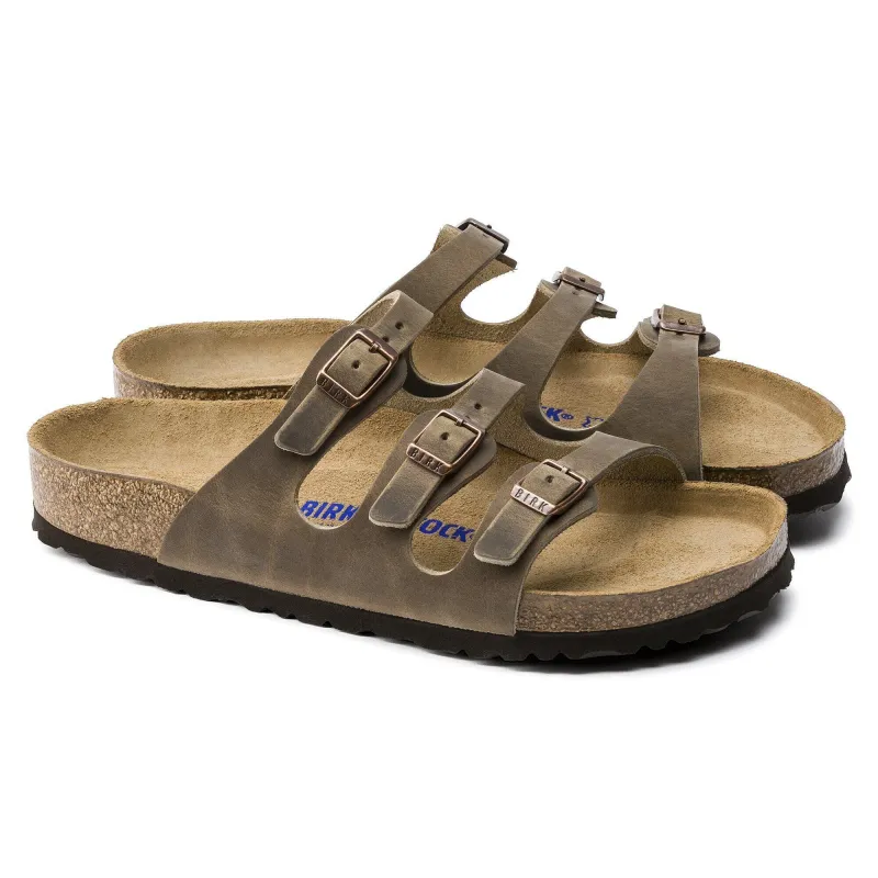 [1011432] Unisex Birkenstock Florida Soft Footbed Oiled Leather (regular Width) made by Birkenstock